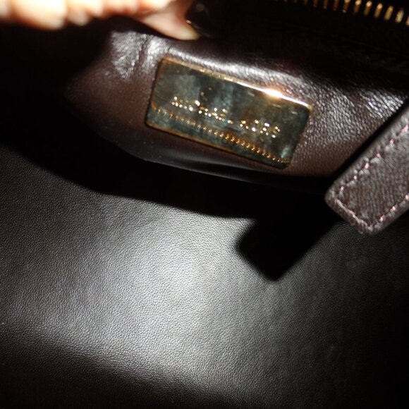 New Michaek Kors Collection Brown Leopard Calf Hair/Croc Print Leather Bag - Picture 12 of 16